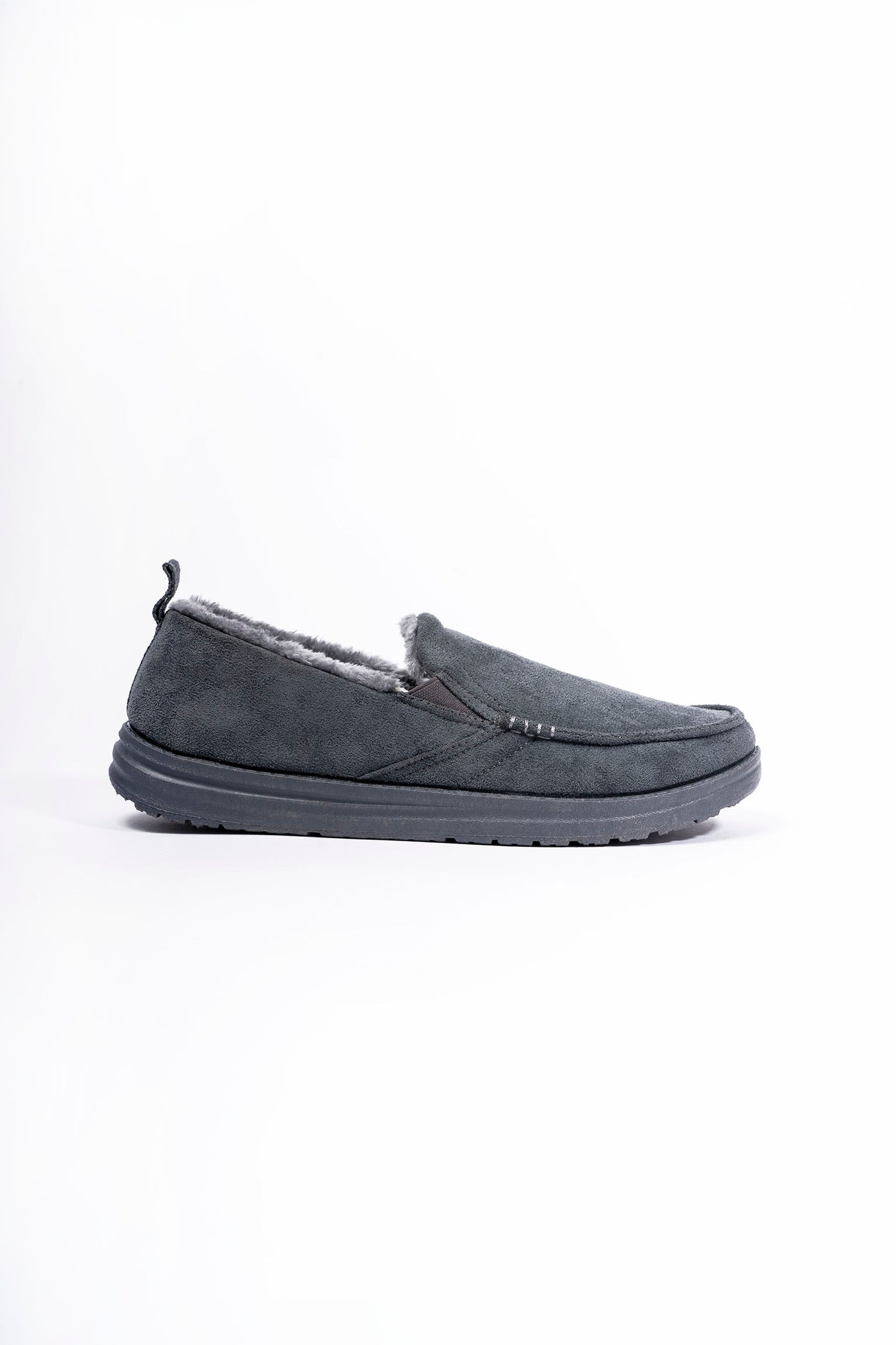 Adam Grey Microfibre Twin Gusset Men Slipper