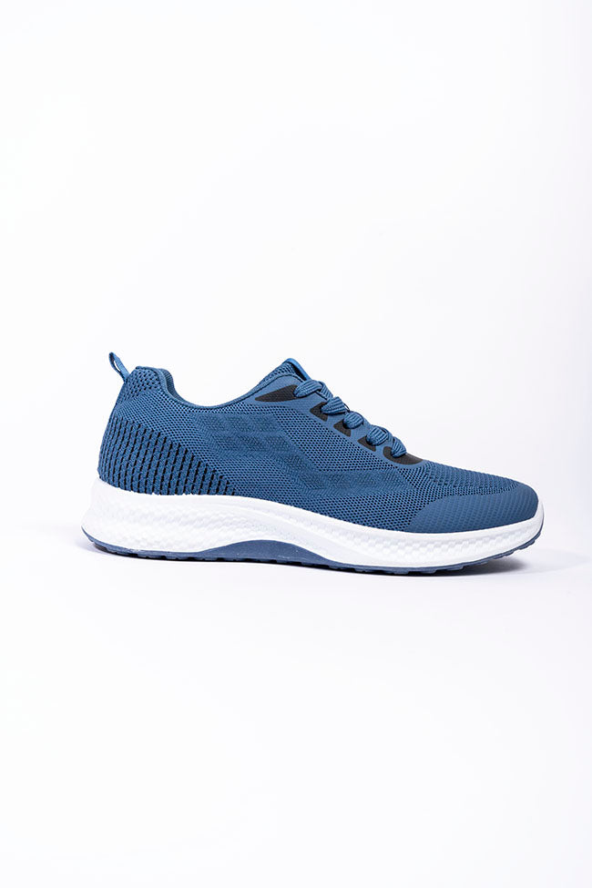 Mateo Flynit Men's Lace Up Trainer Navy