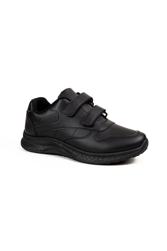 Noah Matt PU Twin Touch Fasten Sports Men's Trainer Black