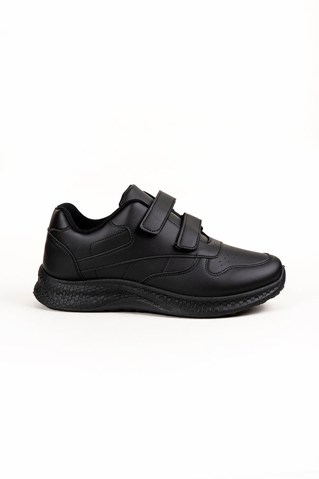 Noah Matt PU Twin Touch Fasten Sports Men's Trainer Black