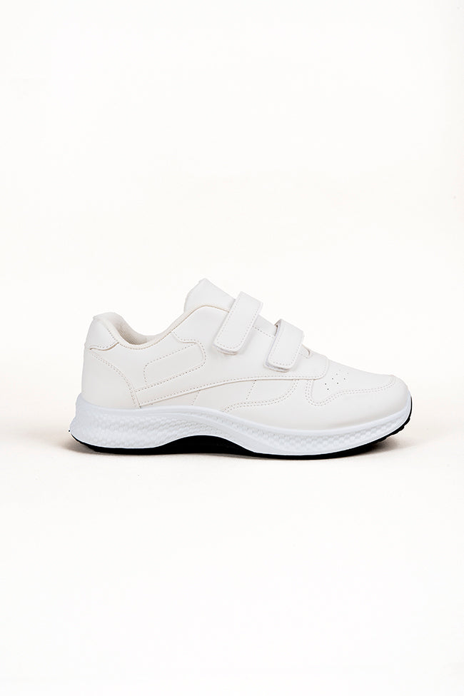 Noah Matt PU Twin Touch Fasten Sports Men's Trainer White