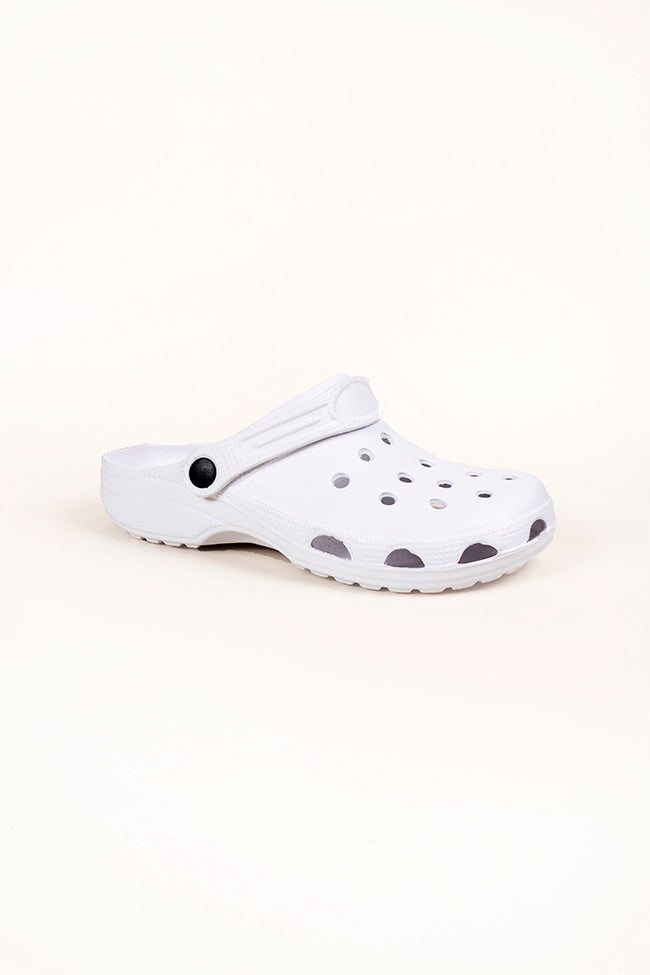 Connor Men White Clogs