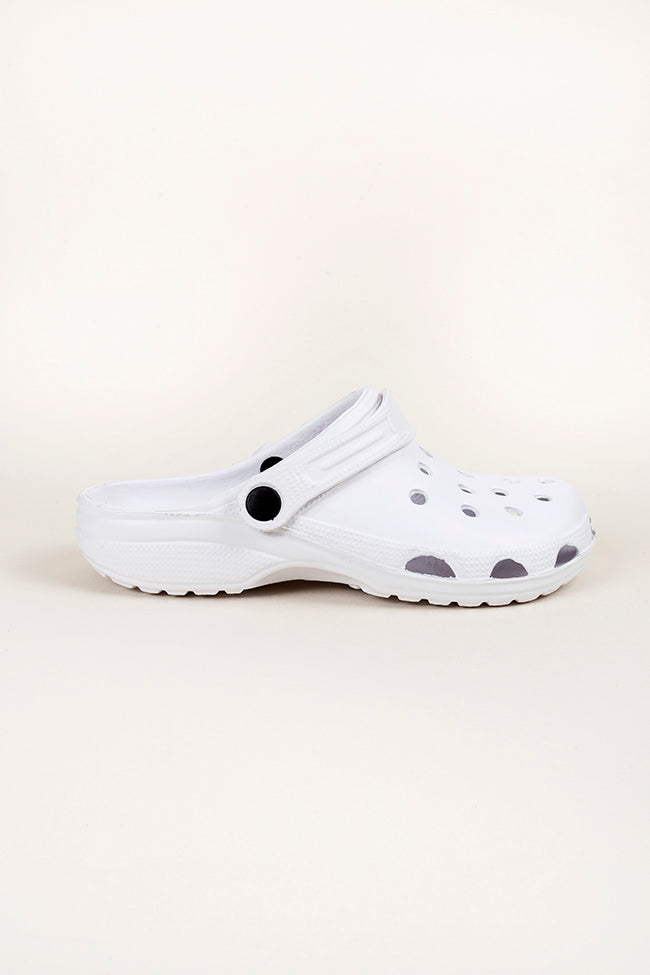 Connor Men White Clogs