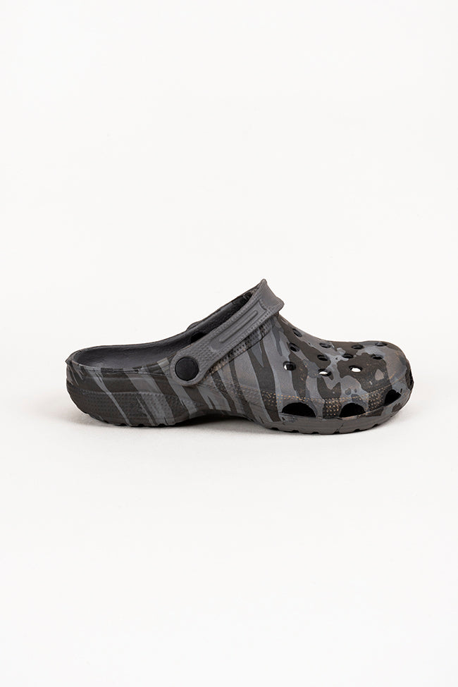 Connor Men Grey Camouflage Clogs