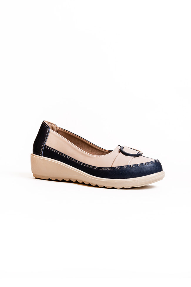 Harmony Dr. Lightfoot Ladies Navy Slip On Closed Toe Casuals Wholesale