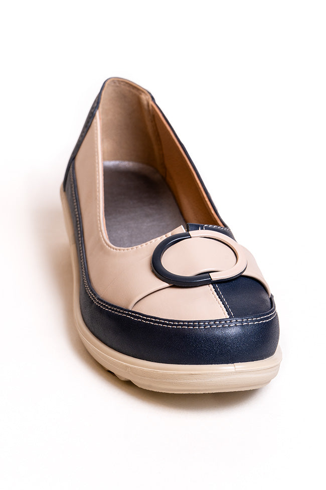 Harmony Dr. Lightfoot Ladies Navy Slip On Closed Toe Casuals Wholesale