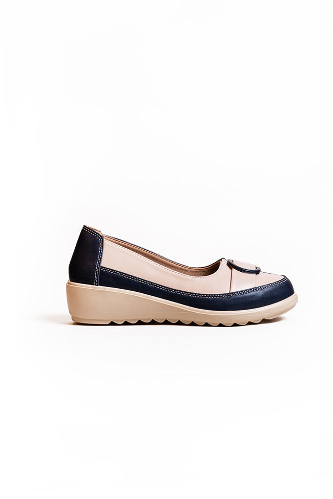 Harmony Dr. Lightfoot Ladies Navy Slip On Closed Toe Casuals Wholesale