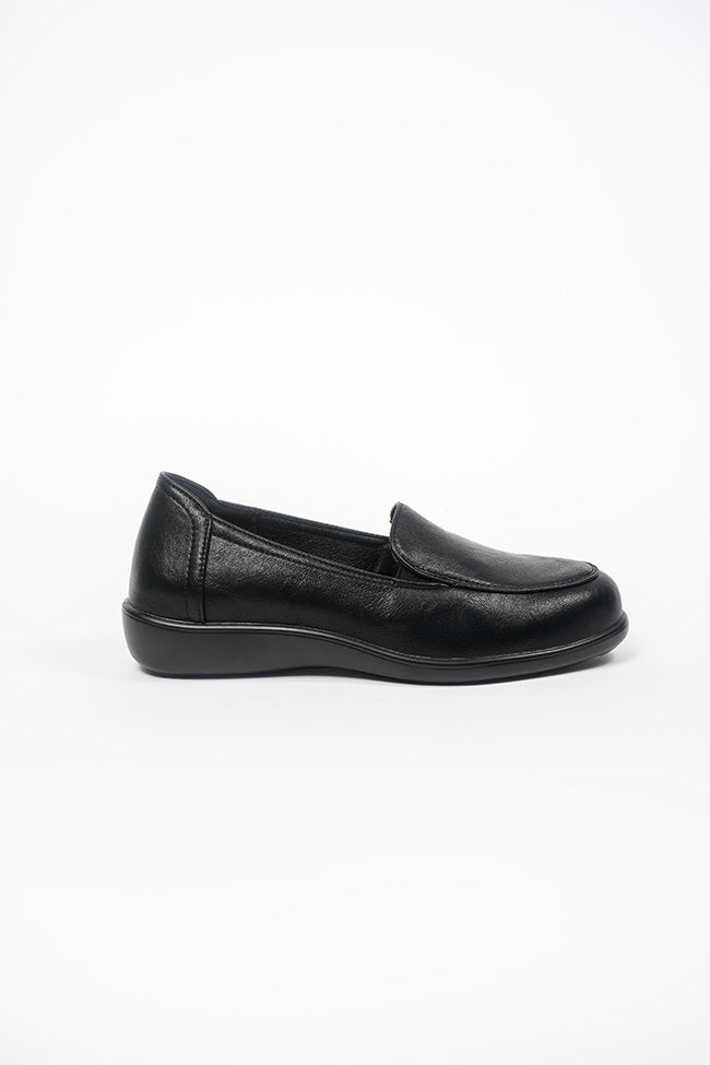 Leyla Dr. Lightfoot Ladies Black Twin Gusset Casual Shoe