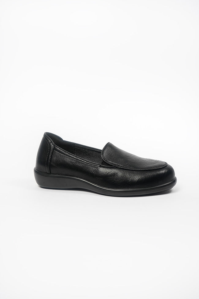 Leyla Dr. Lightfoot Ladies Black Twin Gusset Casual Shoe
