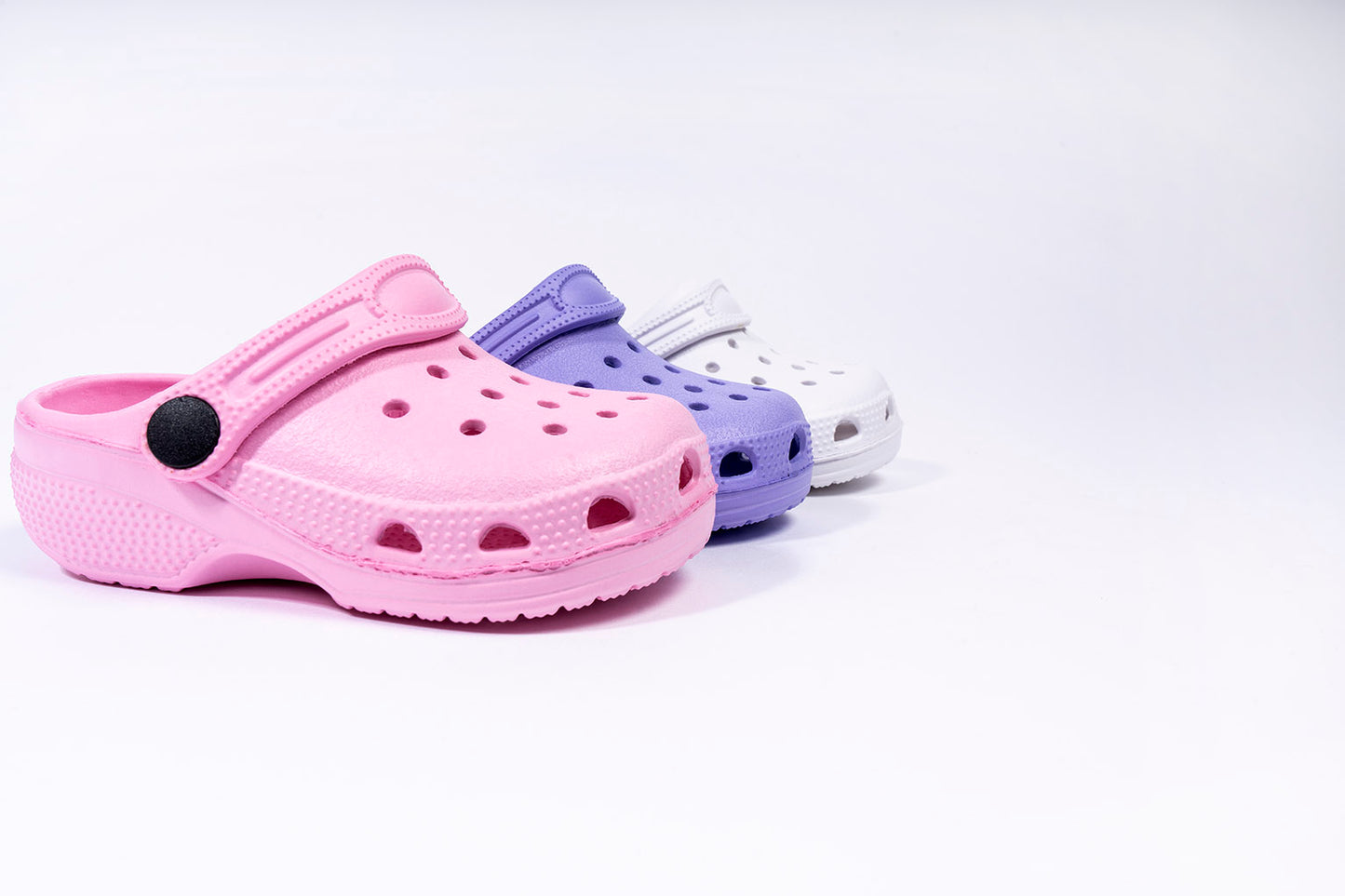Danny Girls Pink, Purple and White Clogs Sizes 24-29