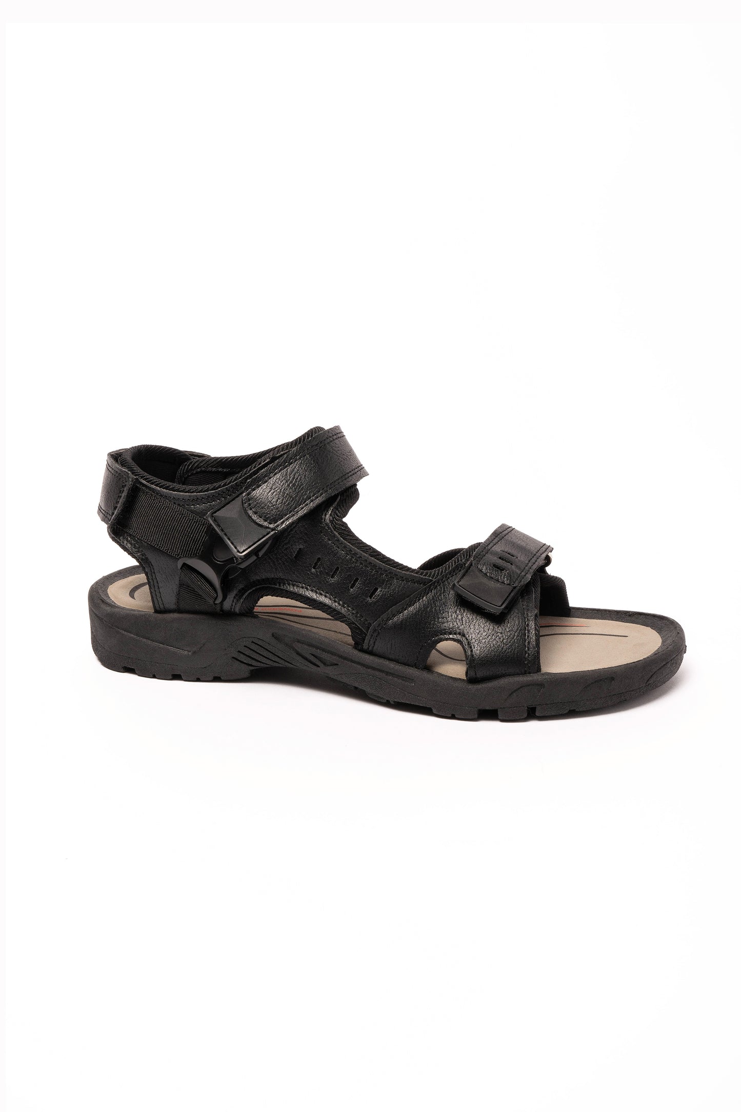 Silas Men Black PU Sandal