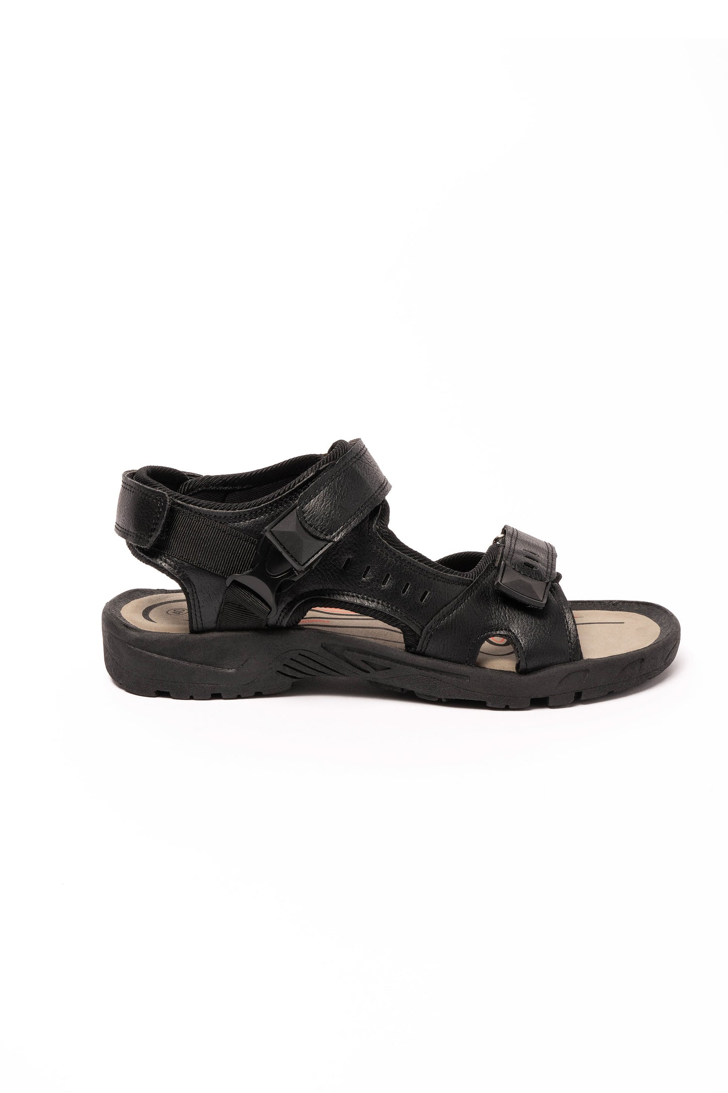 Silas Men Black PU Sandal