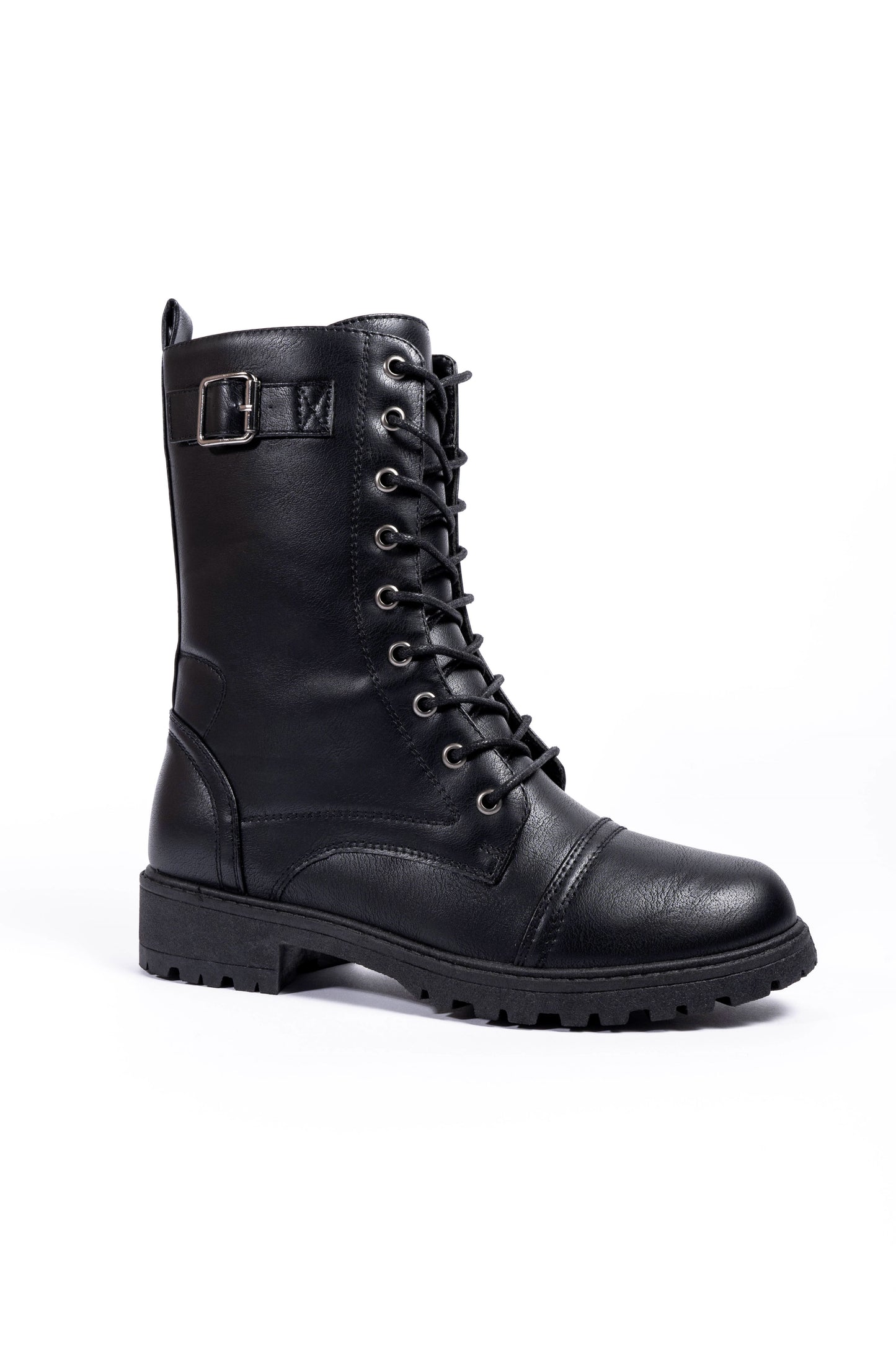 Luna Military Boot Black Matt