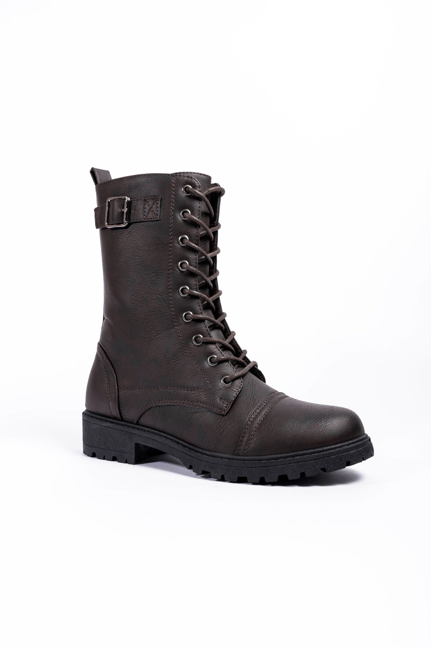 Luna Military Boot Brown Matt