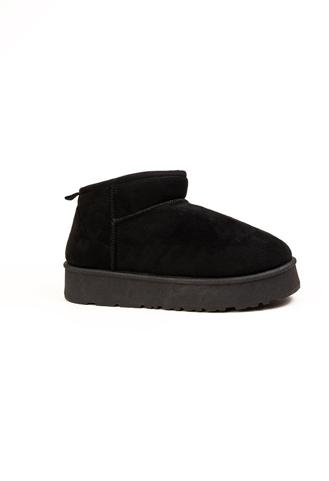 Scarlet Ladies Platform Low Cut Ankle Boot Black Wholesale