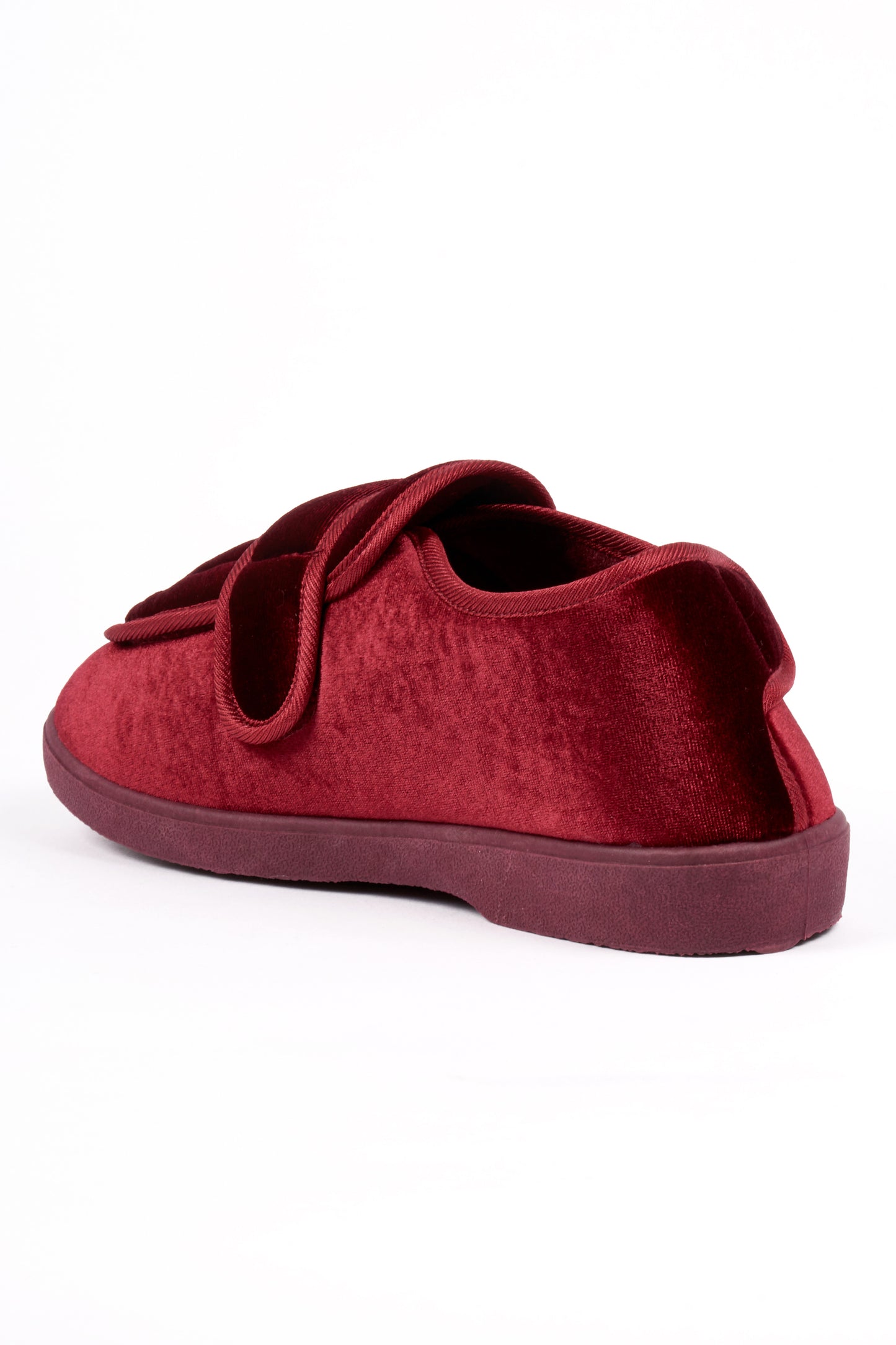 DIABETIC LADIES SLIPPERS BURGUNDY