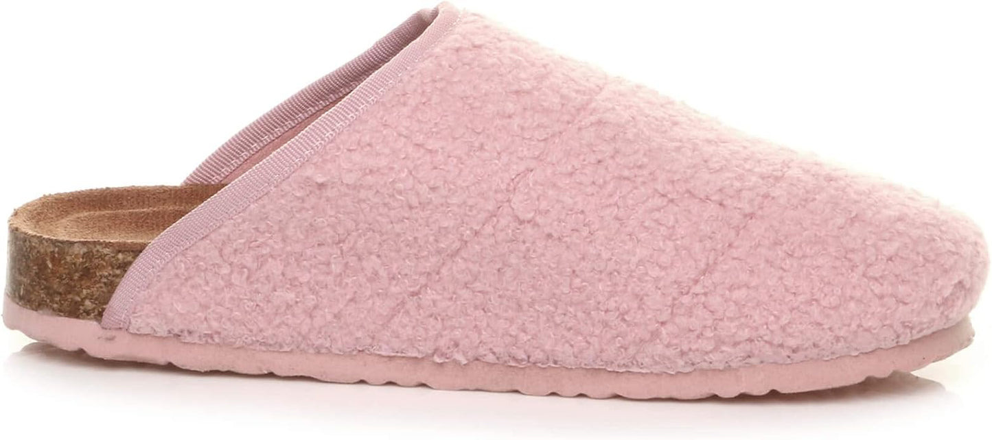 Florentine Pink Curly Mule Slipper