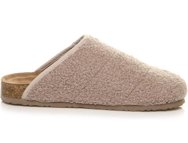 Florentine Mocha Curly Mule Slipper