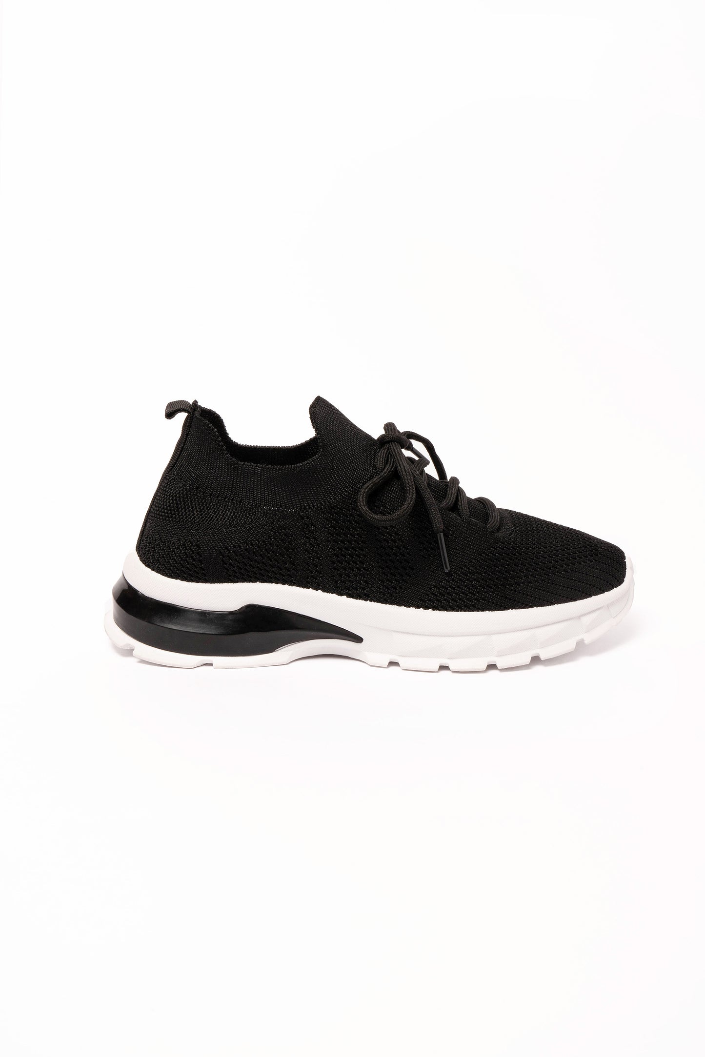 Sandra Ladies Black Flynit Trainer 3x8 Wholesale