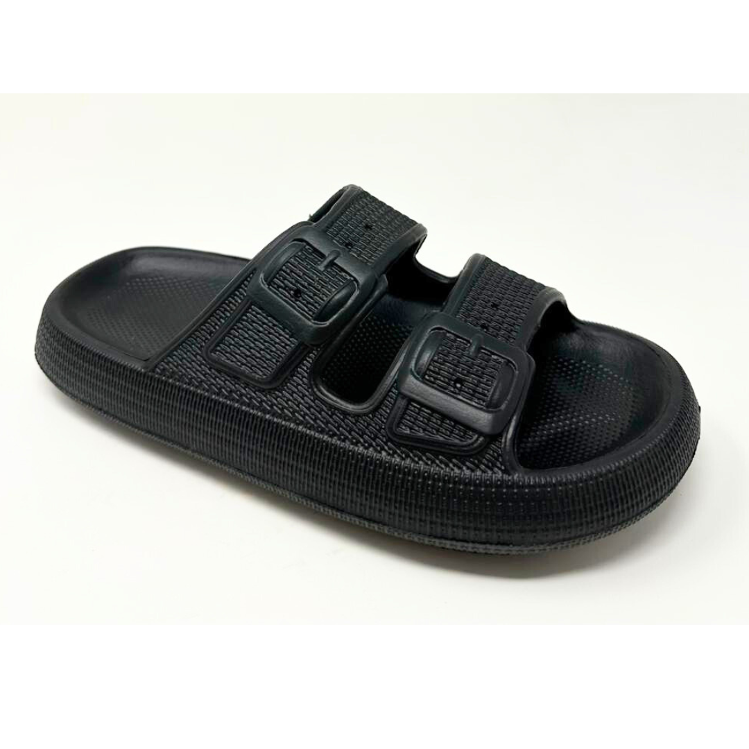 Wholesale black outlet slide sandals