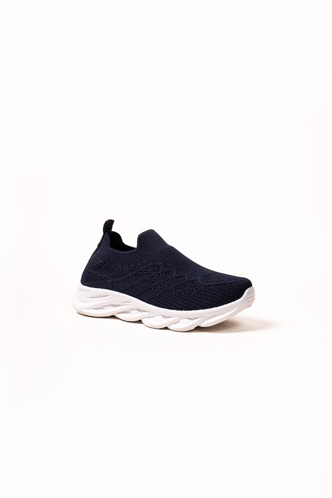 Alex Kids Navy Flyknit Trainer