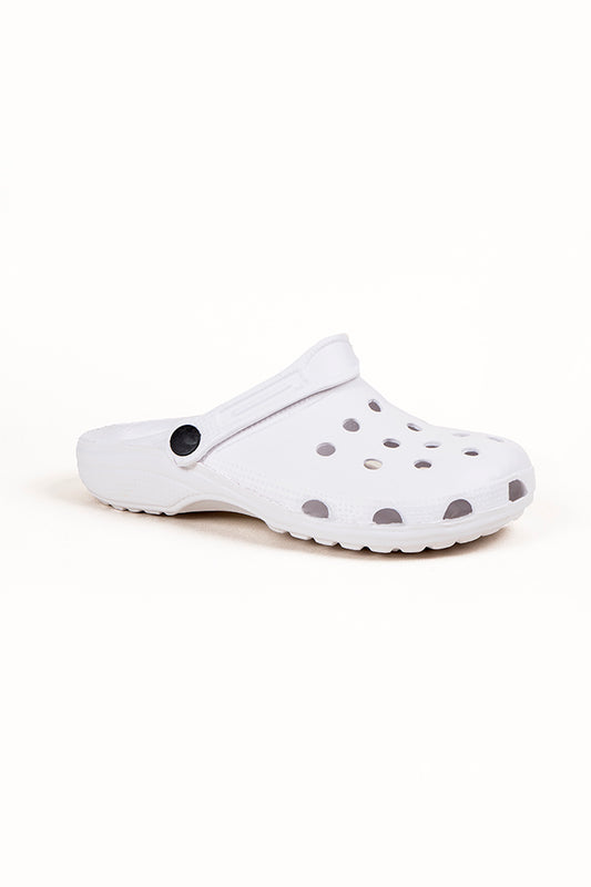 Justin Youth White Clogs 24 Pairs