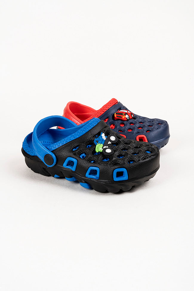 Oliver Red and Blue Prepacked Clogs Size 30-35