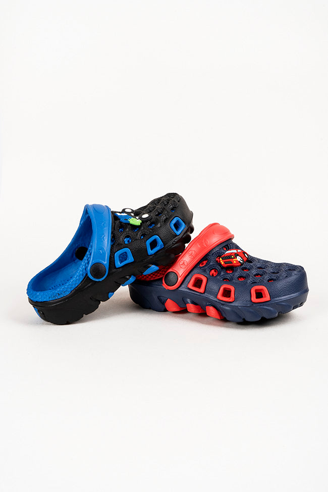 Oliver Red and Blue Prepacked Clogs Size 30-35