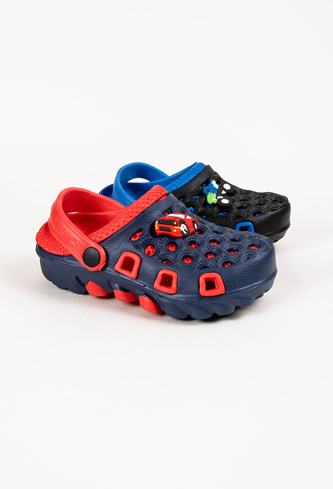 Oliver Red and Blue Prepacked Clogs Size 30-35