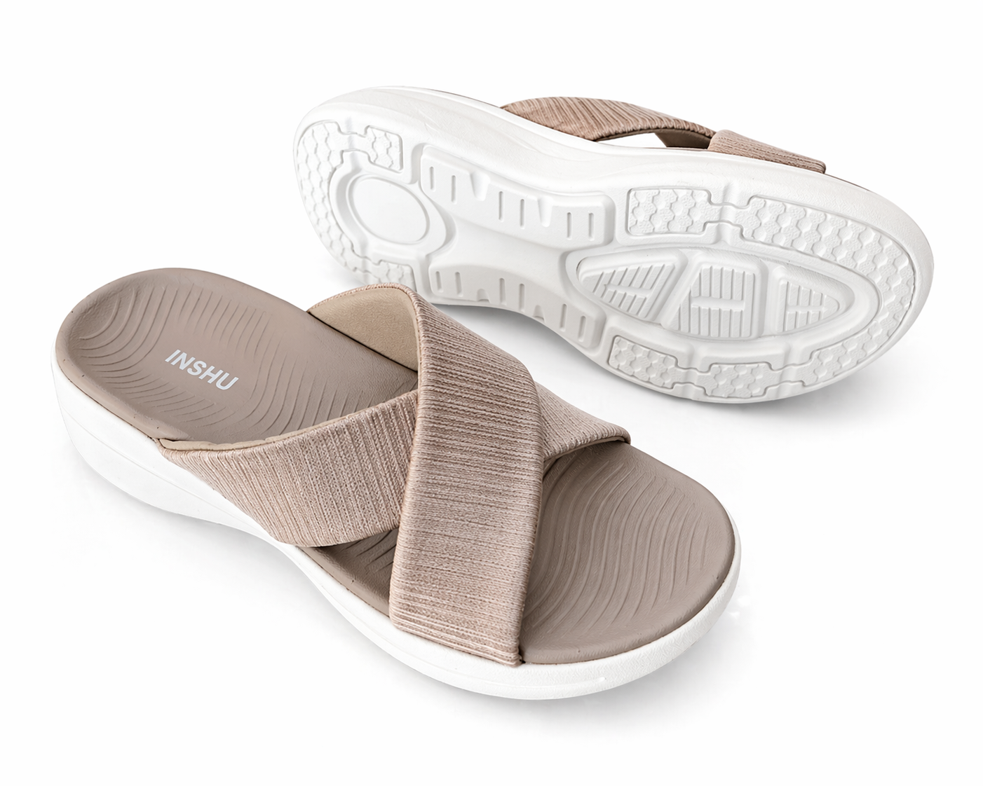 Rosie Ladies Crossover Champagne Sandal