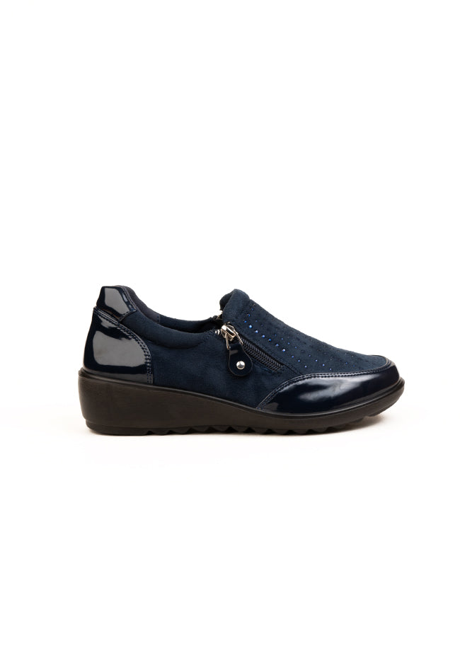 Julie Dr. Lightfoot Ladies Navy Casuals