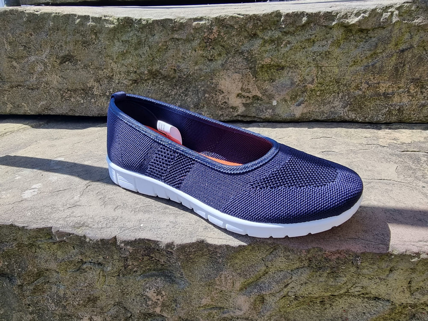 Jasmine Slip On Dark Blue Canvas