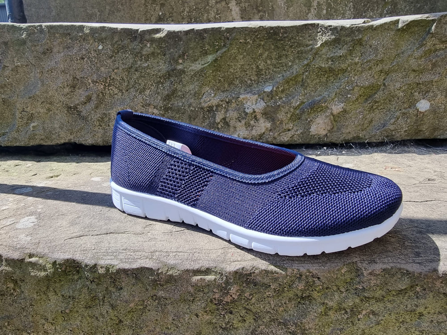 Jasmine Slip On Dark Blue Canvas