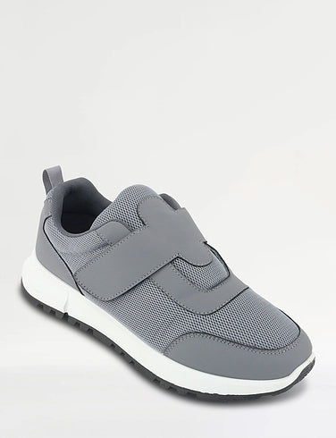 NEW Richard Men Touch Fastening Grey Trainers