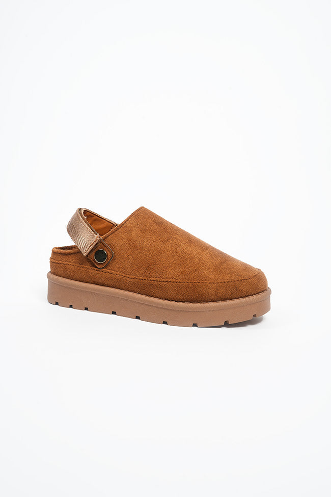 Molly Ladies Chestnut Mule Slingback Slipper