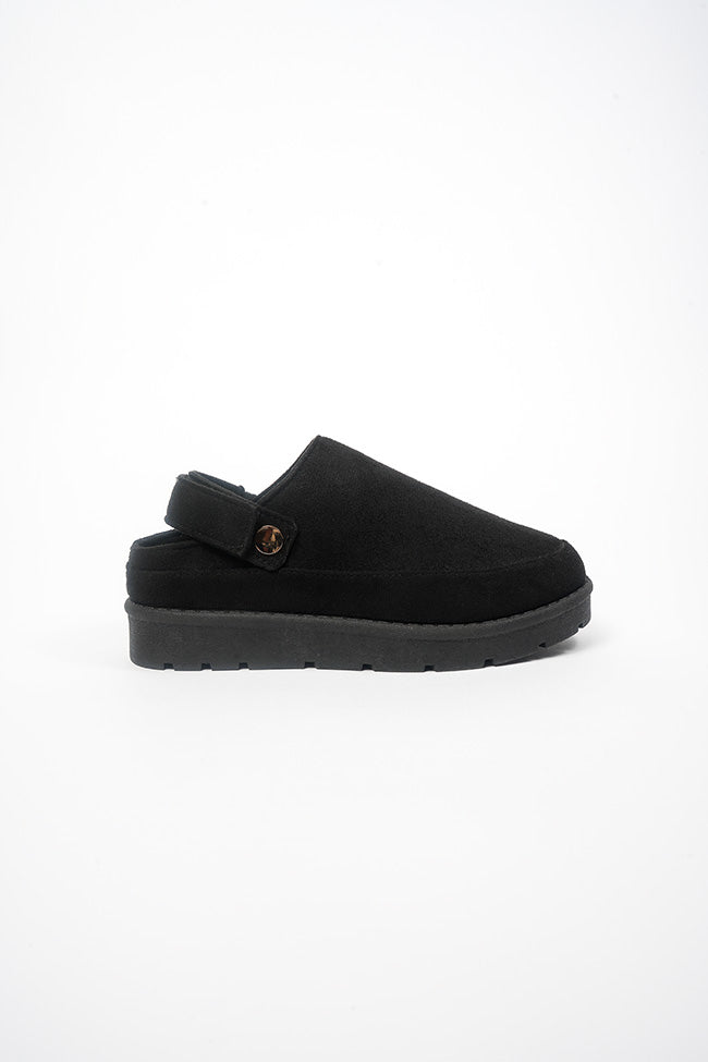 Molly Ladies Black Mule Slingback Slipper