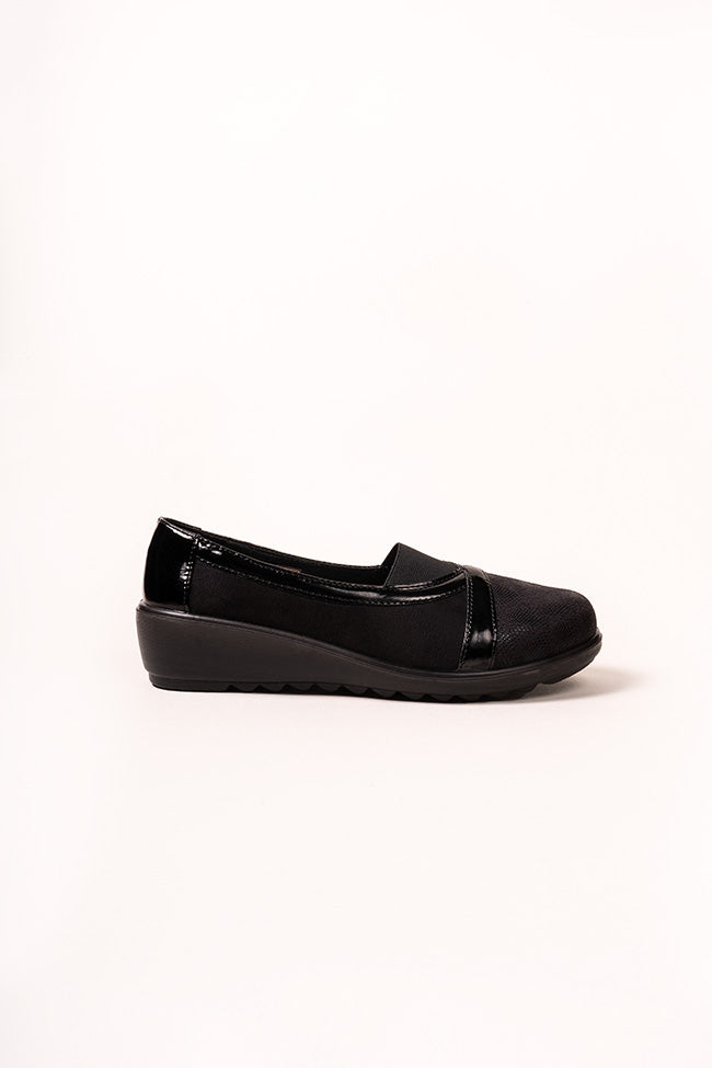 Jessica Ladies Dr. Lightfoot Black Casual Shoes