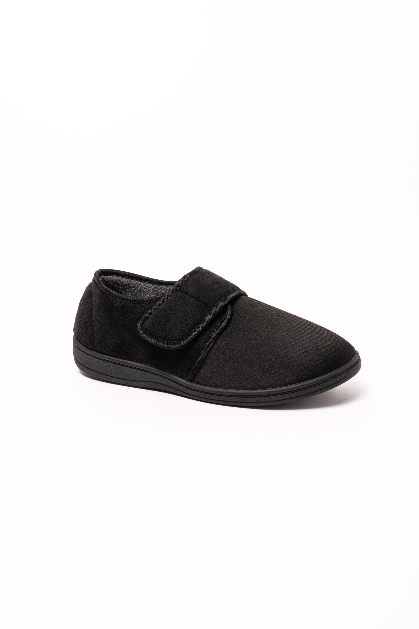 Toby Black Lycra / Microfibre Slipper