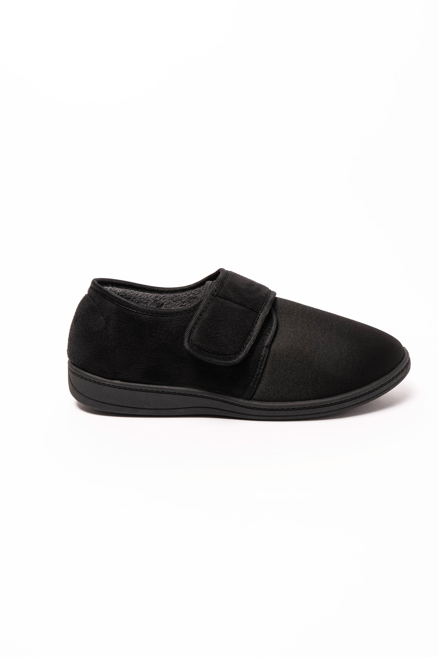 Toby Black Lycra / Microfibre Slipper