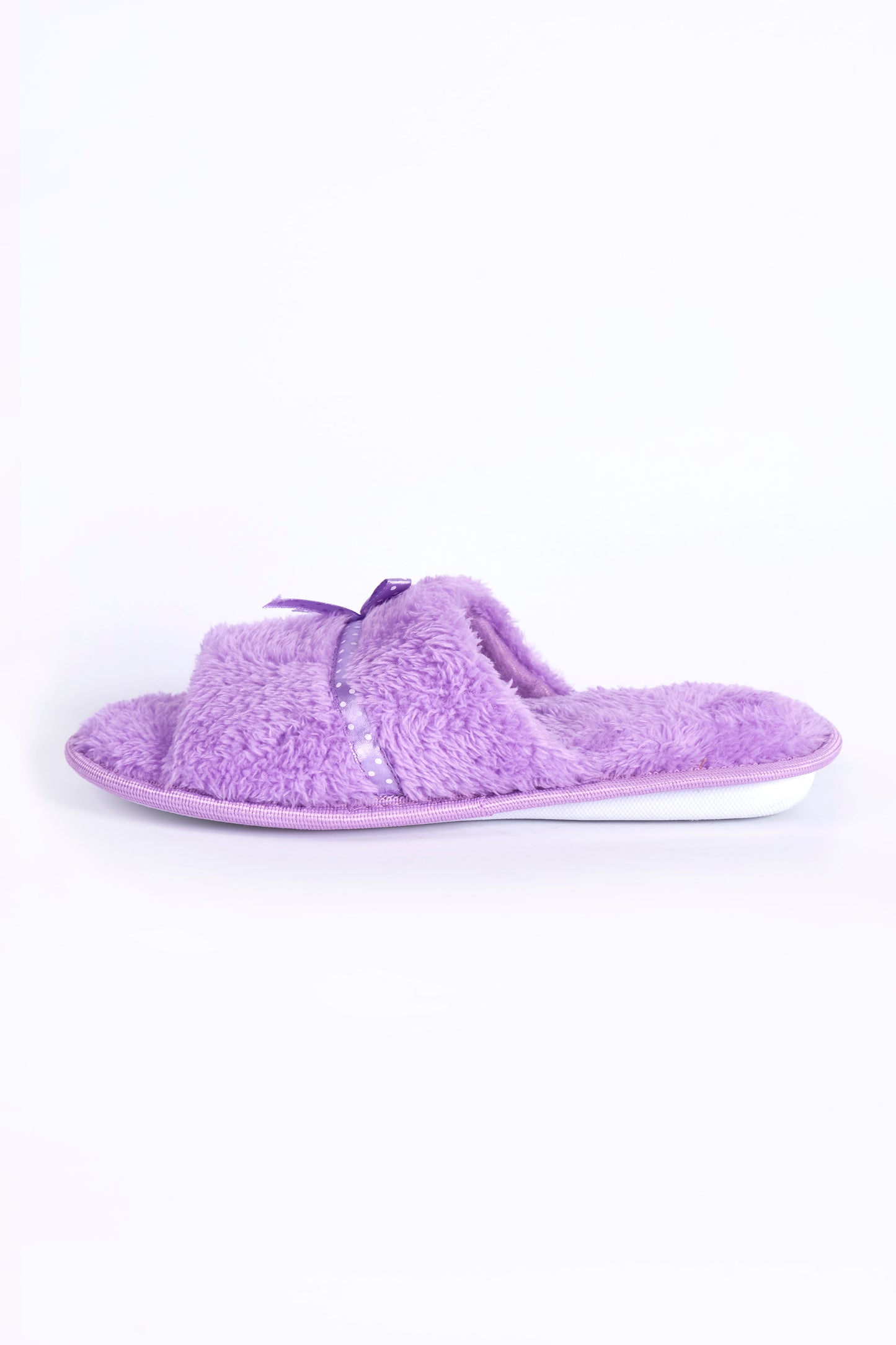 Lucy Lilac Mule Bow Slipper