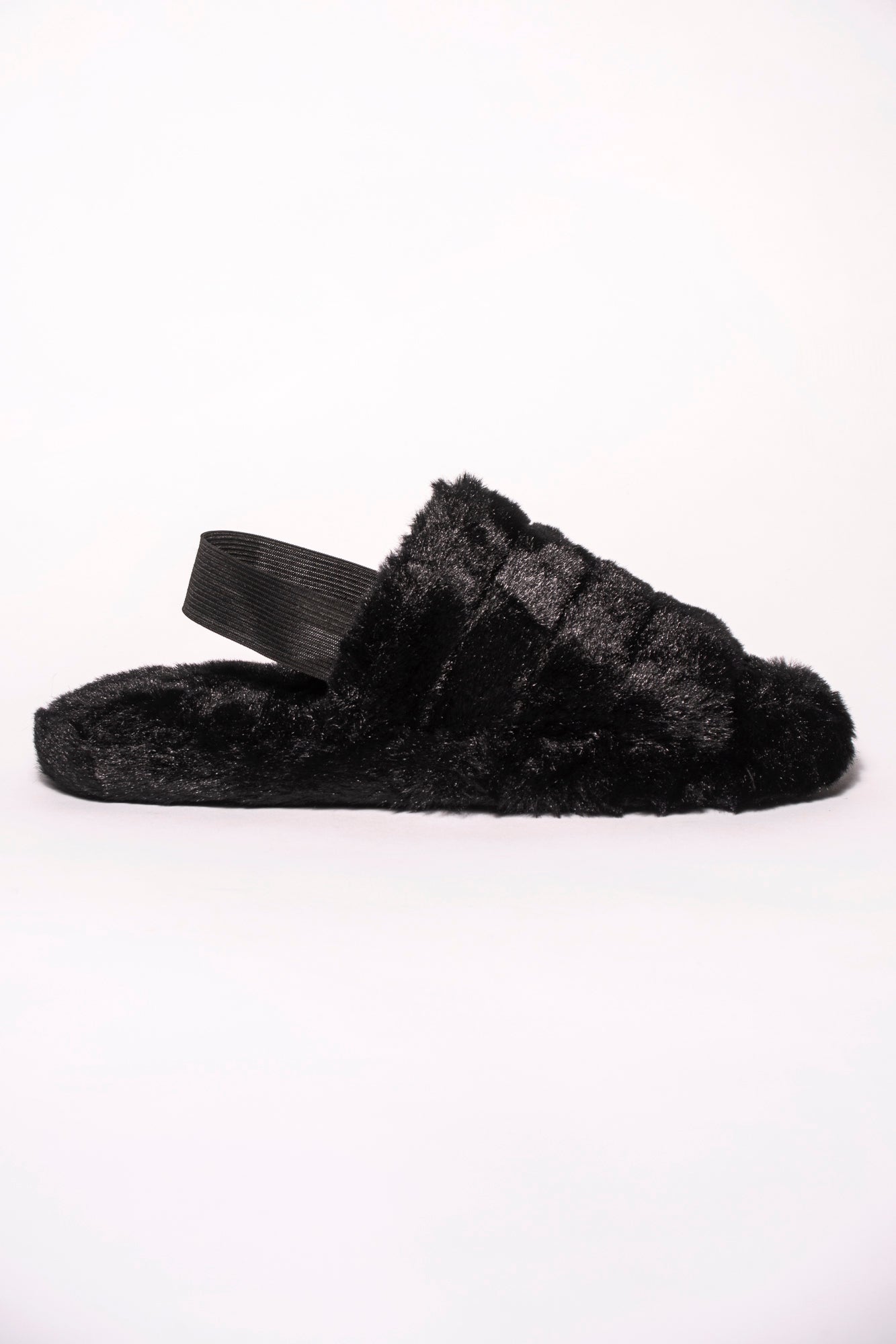 JODIE NAVY ELASTIC SLING BACK MULE SLIPPER