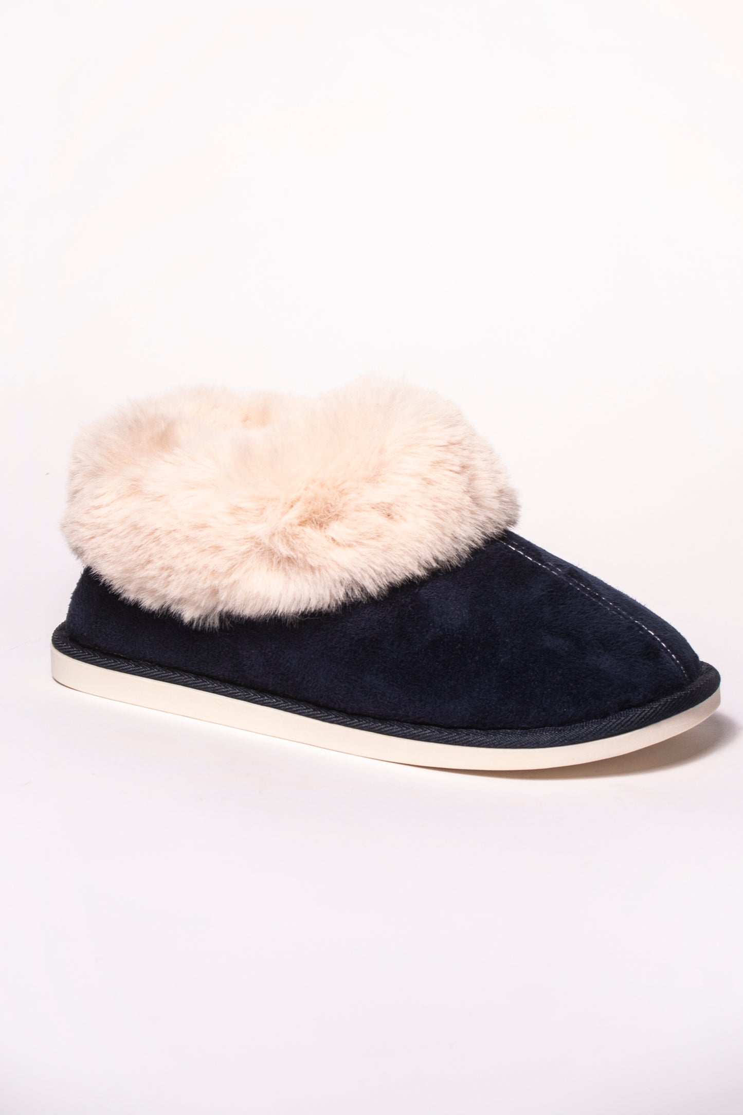 Diana Faux Fur Collar Slippers