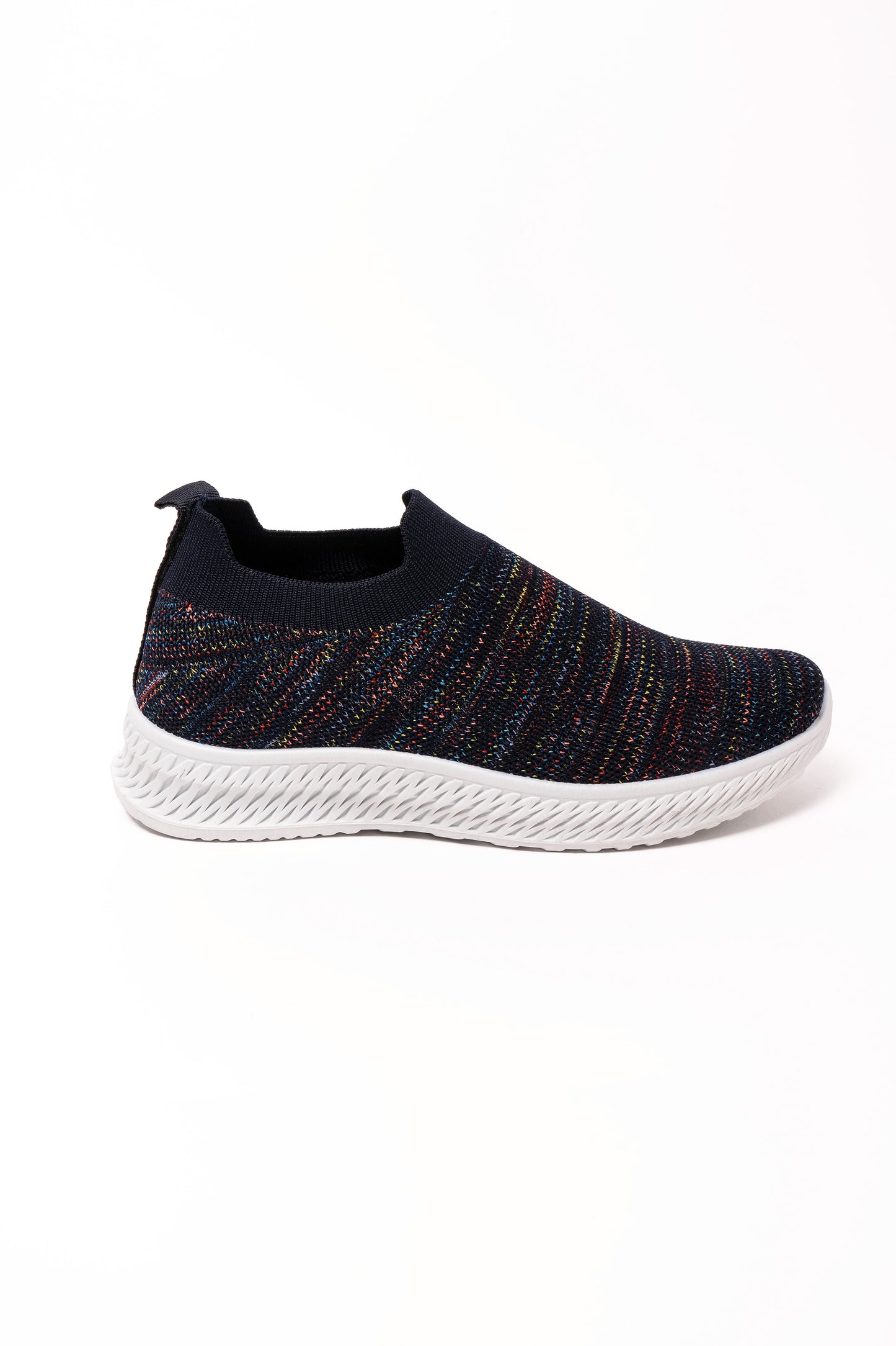 Laura Navy Flyknit Slip on Trainer