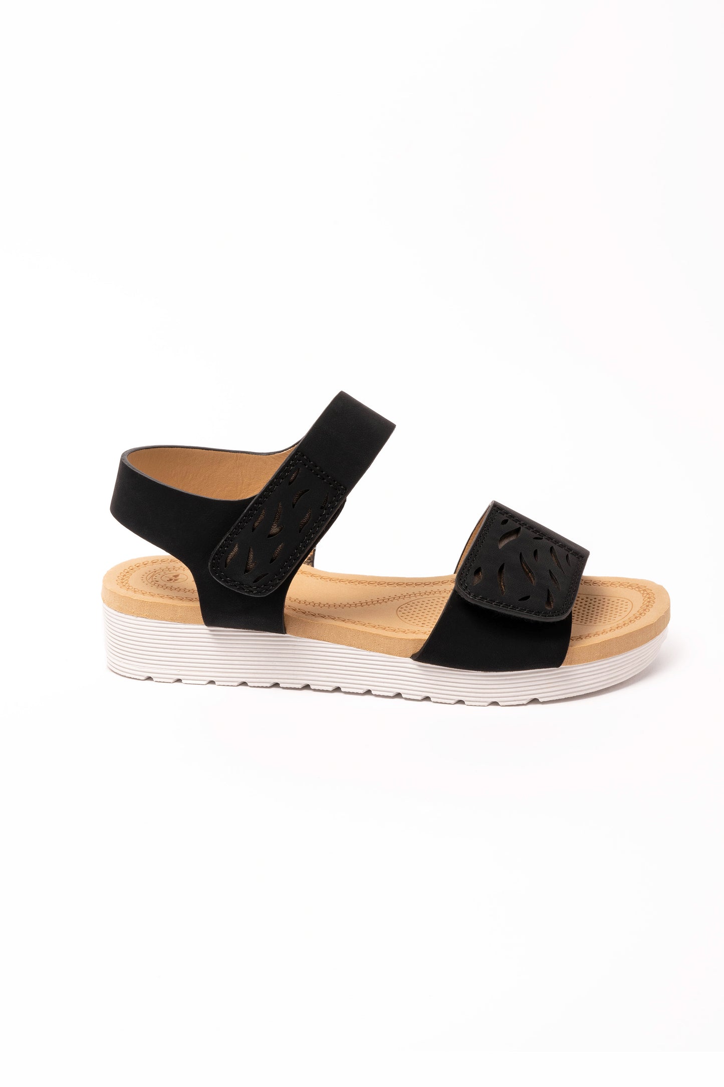 Ada Adjustable Strap Sandal Black