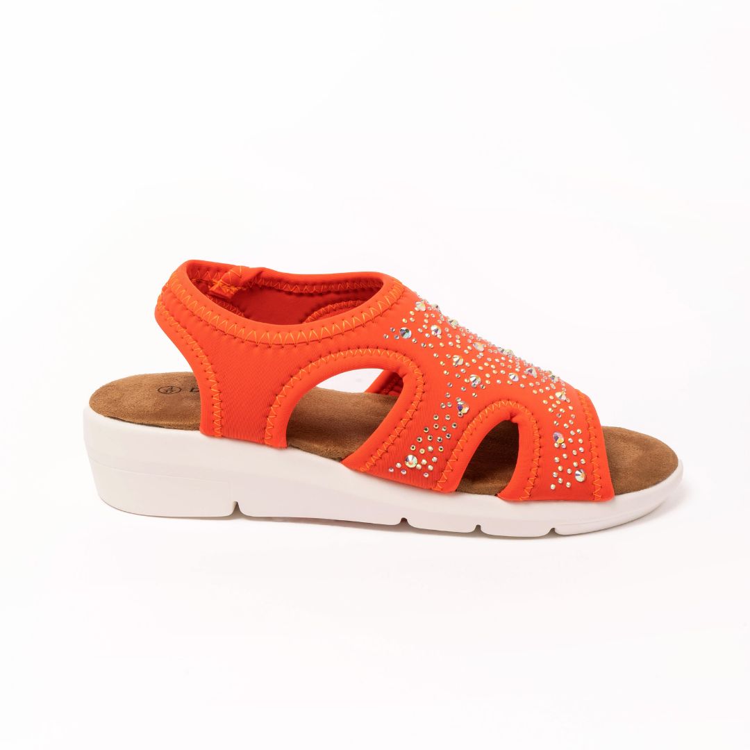 Olivia Burnt Orange Dr Lightfoot Sandal