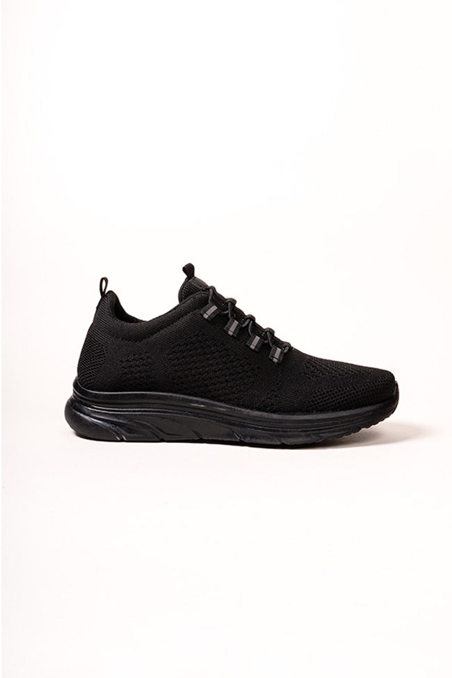 James Youth Flynit Bungee Elastic Black Trainer