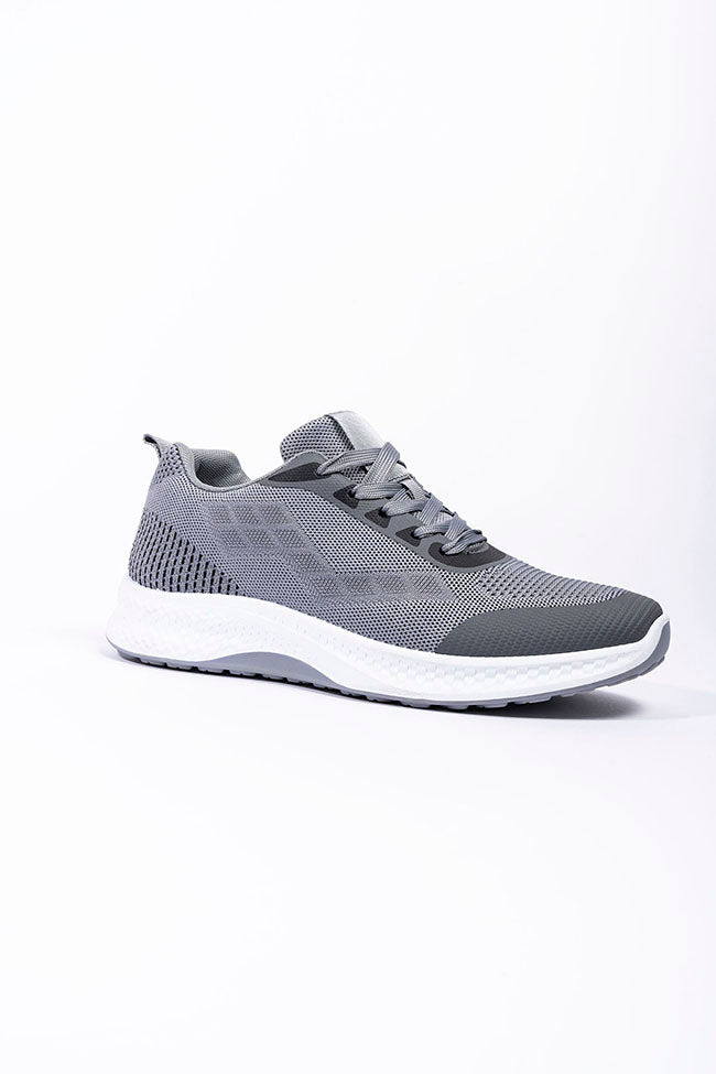 Mateo Men's Lace Up Trainer Grey