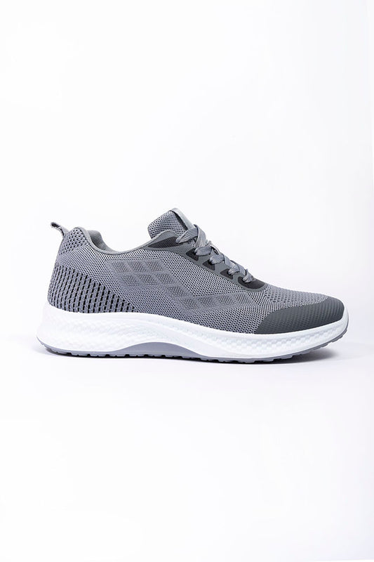 Mateo Men's Lace Up Trainer Grey