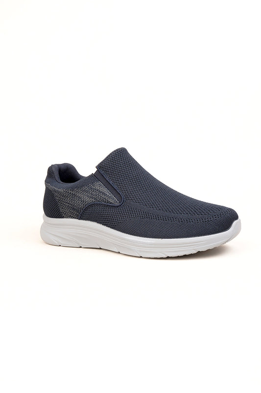 Ezra Men Twin Gusset Navy Trainers