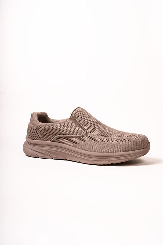 Ezra Men Twin Gusset Taupe Trainers